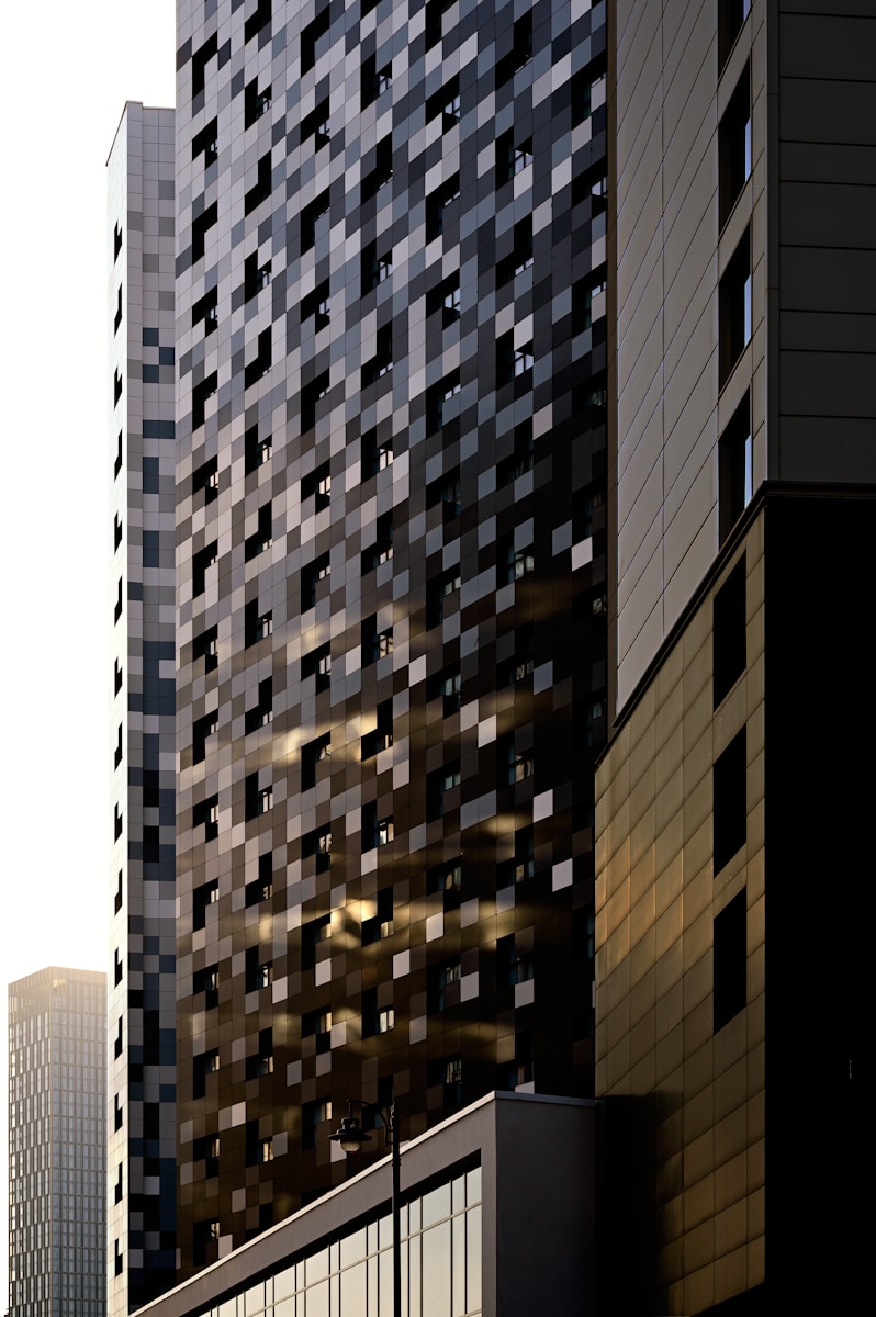 a tall building with many windows